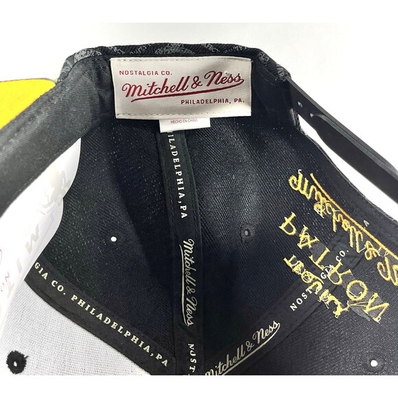 Mitchell & Ness Patron Tequila Bumble Bee Embroidered Snapback Black & Gold Hat - Picture 9 of 9